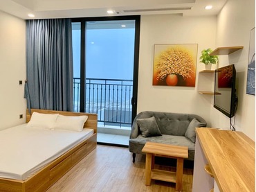 Cho thuê căn hộ chung cư cao cấp Vinhomes Green Bay Mễ Trì 1 phòng ngủ (1pn), đủ đồ, giá chỉ 9 triệu/tháng