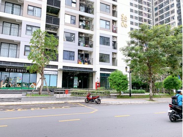 Thuê shop Vinhomes Grand Park S606.01S05 căn góc đẹp, nhà thô