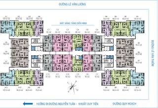 Mặt bằng điển hình chung cư Golden West