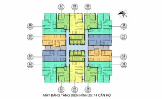 Chung cư Goldseason - Mặt bằng tòa AUTUMN